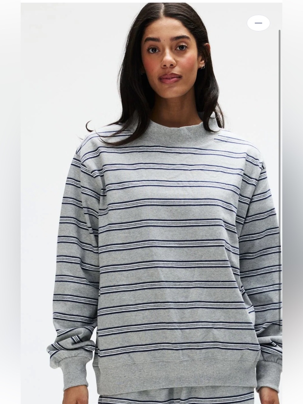 PARKE Striped Mockneck